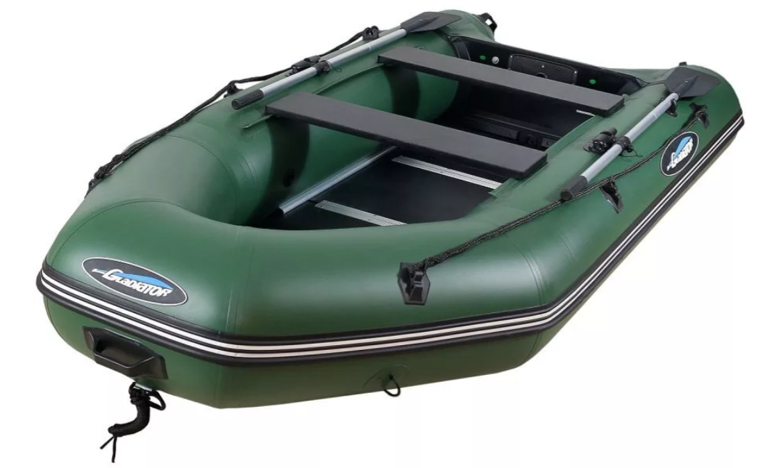 МОТОРНО-ГРЕБНАЯ ЛОДКА ПВХ GLADIATOR А 340 ТК С ФАНЕРНЫМ ПОЛОМ в Муроме