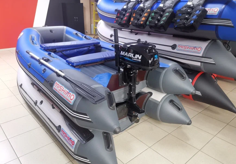 КОМПЛЕКТ ЛОДКА MISHIMO LITE 315 + МОТОР 5л.с в Муроме