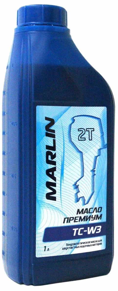 МАСЛО ПОЛУСИНТЕТИЧЕСКОЕ MARLIN ПРЕМИУМ 2Т, TC-W3, 1 ЛИТР в Муроме