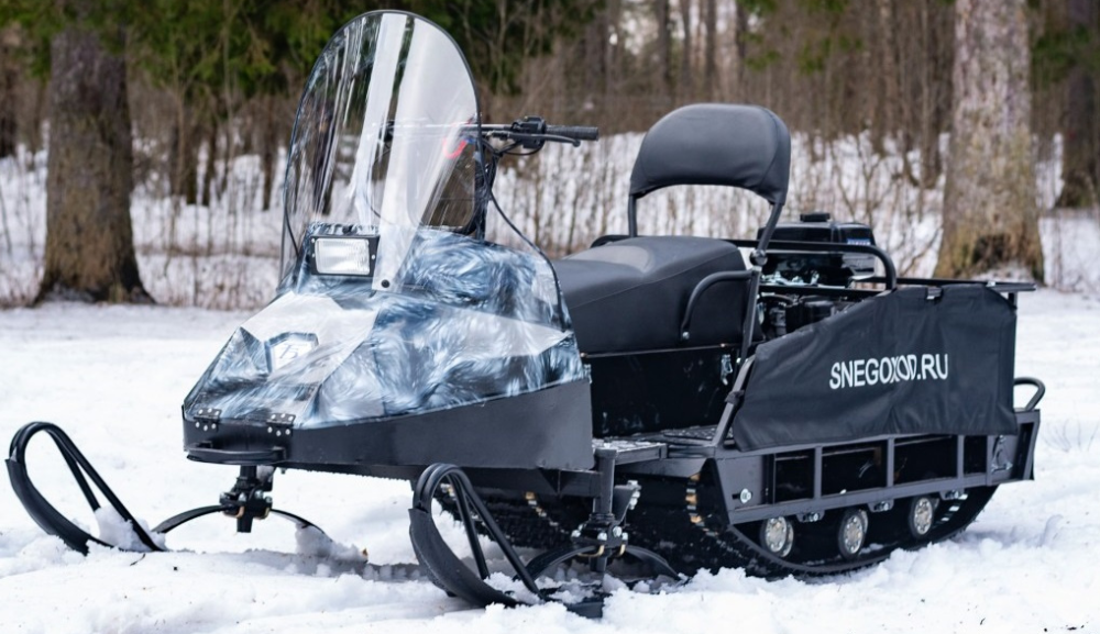 Миниснегоход Бурлак Егерь Экспедитор 15 л.с. , реверс, тормоз, капот белый в Муроме