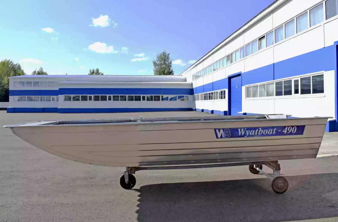 Алюминиевая лодка Wyatboat-490 Jonboat в Муроме