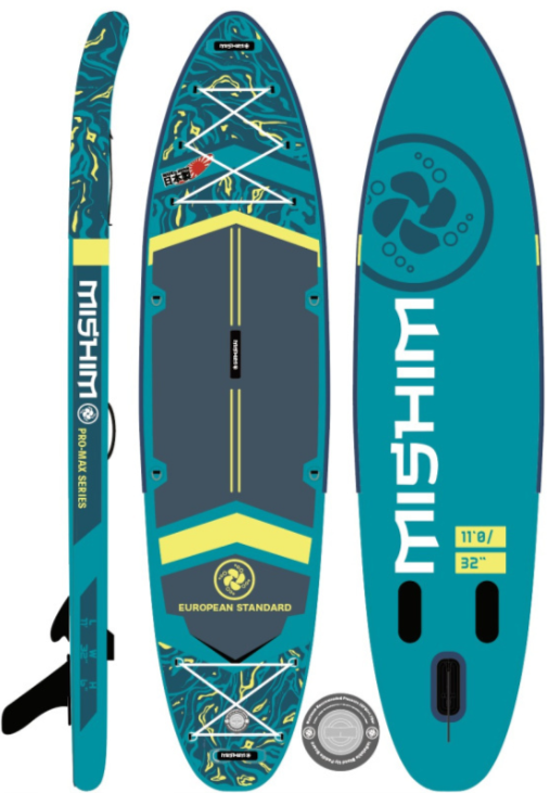 SUP (САП) Доска MISHIMO PRO-MAX Light Teal 11’ (335см) в Муроме