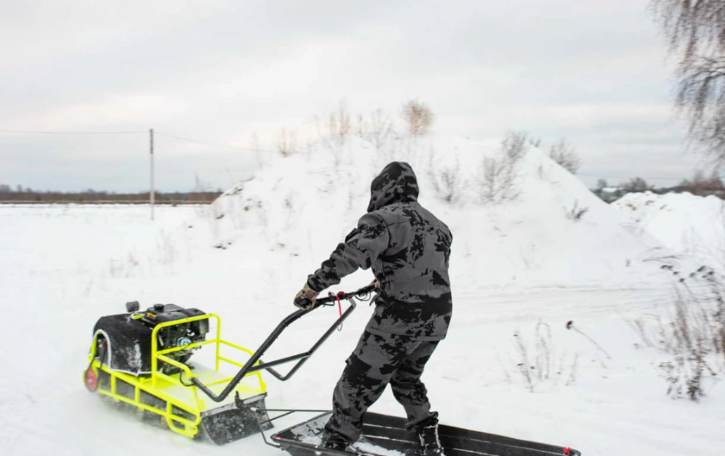 Мотобуксировщик Бурлак ХОЗЯИН-1 (капот ткань) в Муроме