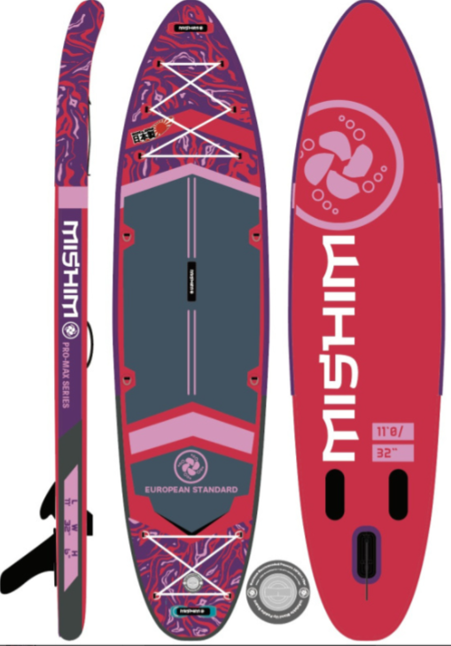 SUP (САП) Доска MISHIMO PRO-MAX Viva Magenta 10.8’ (330см) в Муроме