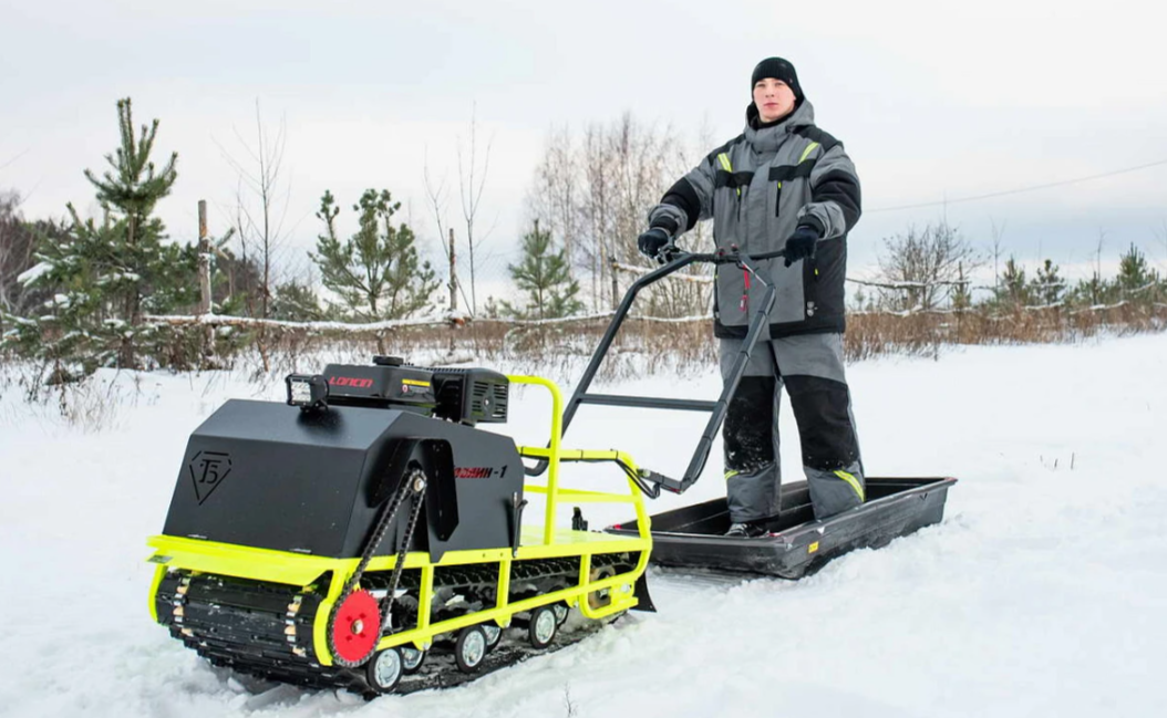 Мотобуксировщик Бурлак ХОЗЯИН-1 (капот ткань) в Муроме