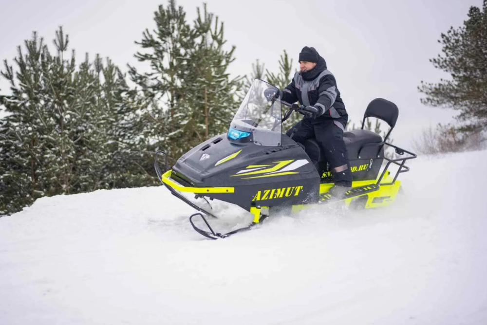 Миниснегоход Бурлак Азимут 24 л.с. , эл.запуск, реверс, тормоз гидравл, капот черный в Муроме