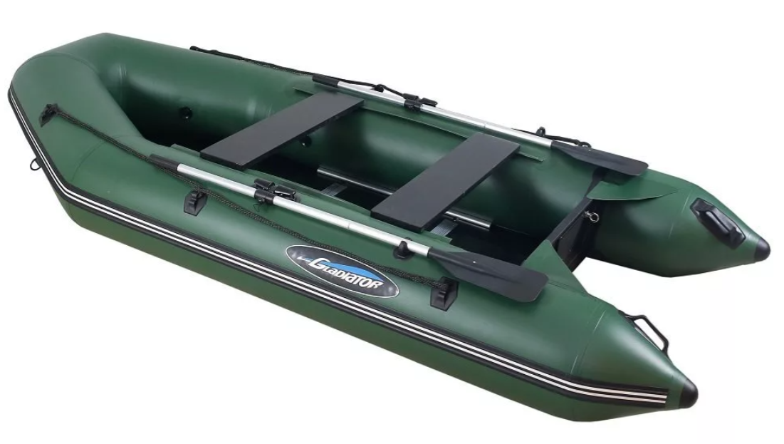 МОТОРНО-ГРЕБНАЯ ЛОДКА ПВХ GLADIATOR А 340 ТК С ФАНЕРНЫМ ПОЛОМ в Муроме