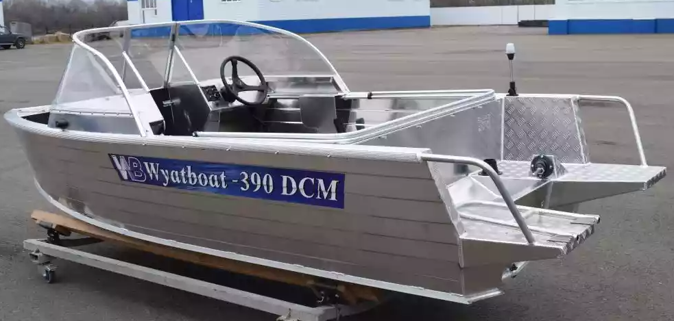 Алюминиевая лодка Wyatboat-390 DCM Увеличенный борт в Муроме