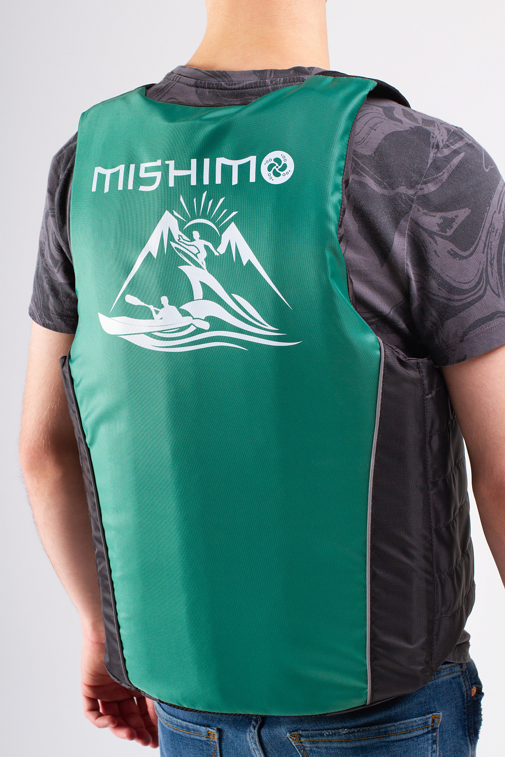 Жилет спасательный MISHIMO PRO Премиум качества Черно-зеленый в Муроме