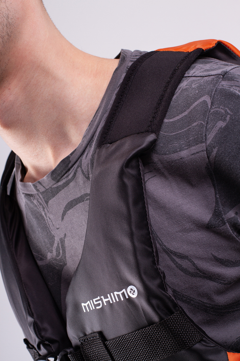 Жилет спасательный MISHIMO PRO Премиум качества Черно-оранжевый в Муроме