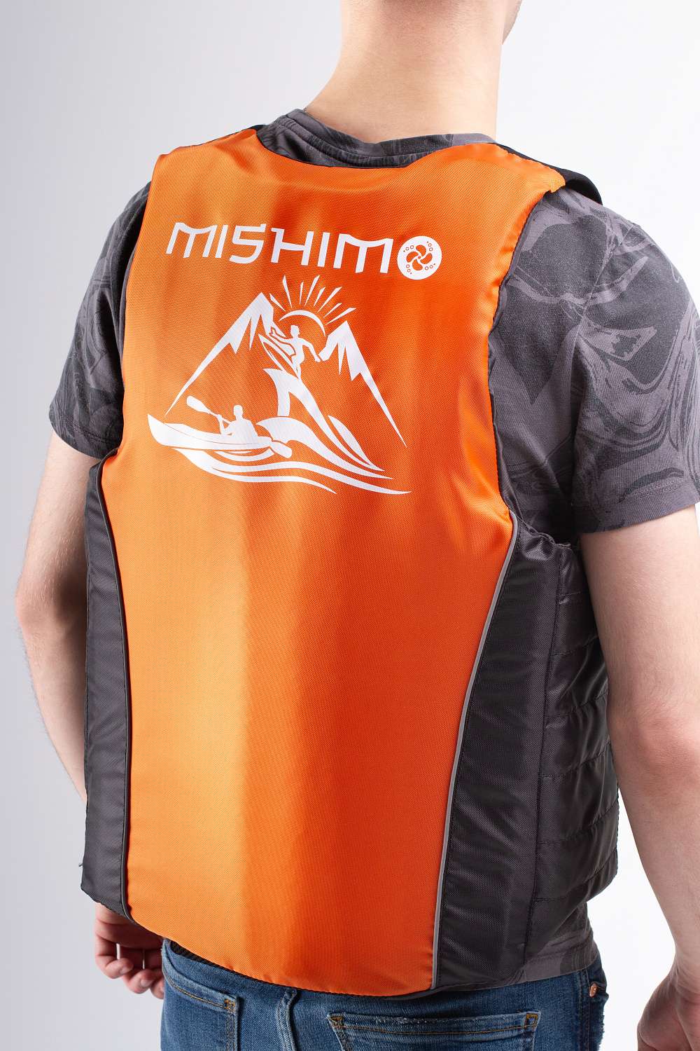 Жилет спасательный MISHIMO PRO Премиум качества Черно-оранжевый в Муроме