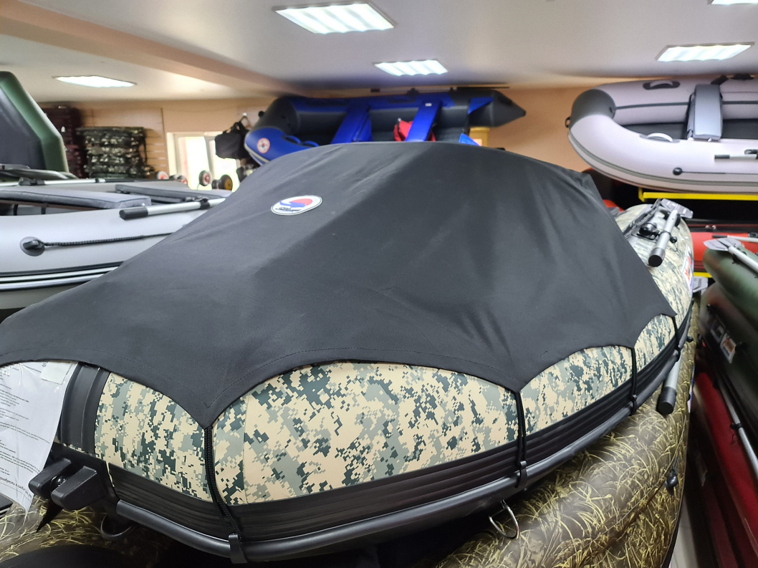 КОМПЛЕКТ НОСОВОГО ТЕНТА К ЛОДКЕ SMARINE AIR MAX 380 ЧЕРНЫЙ в Муроме